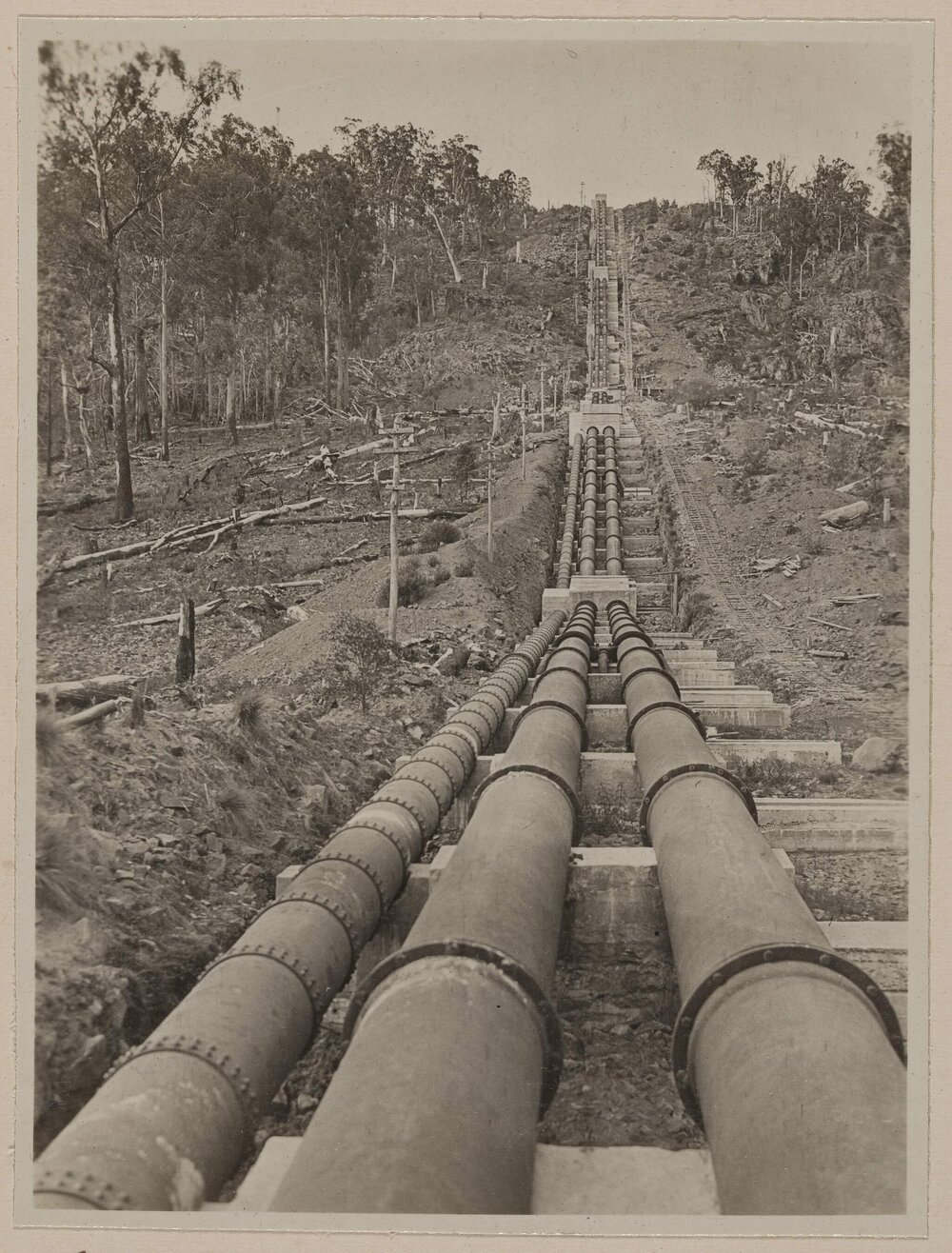 Steel pressure pipe line