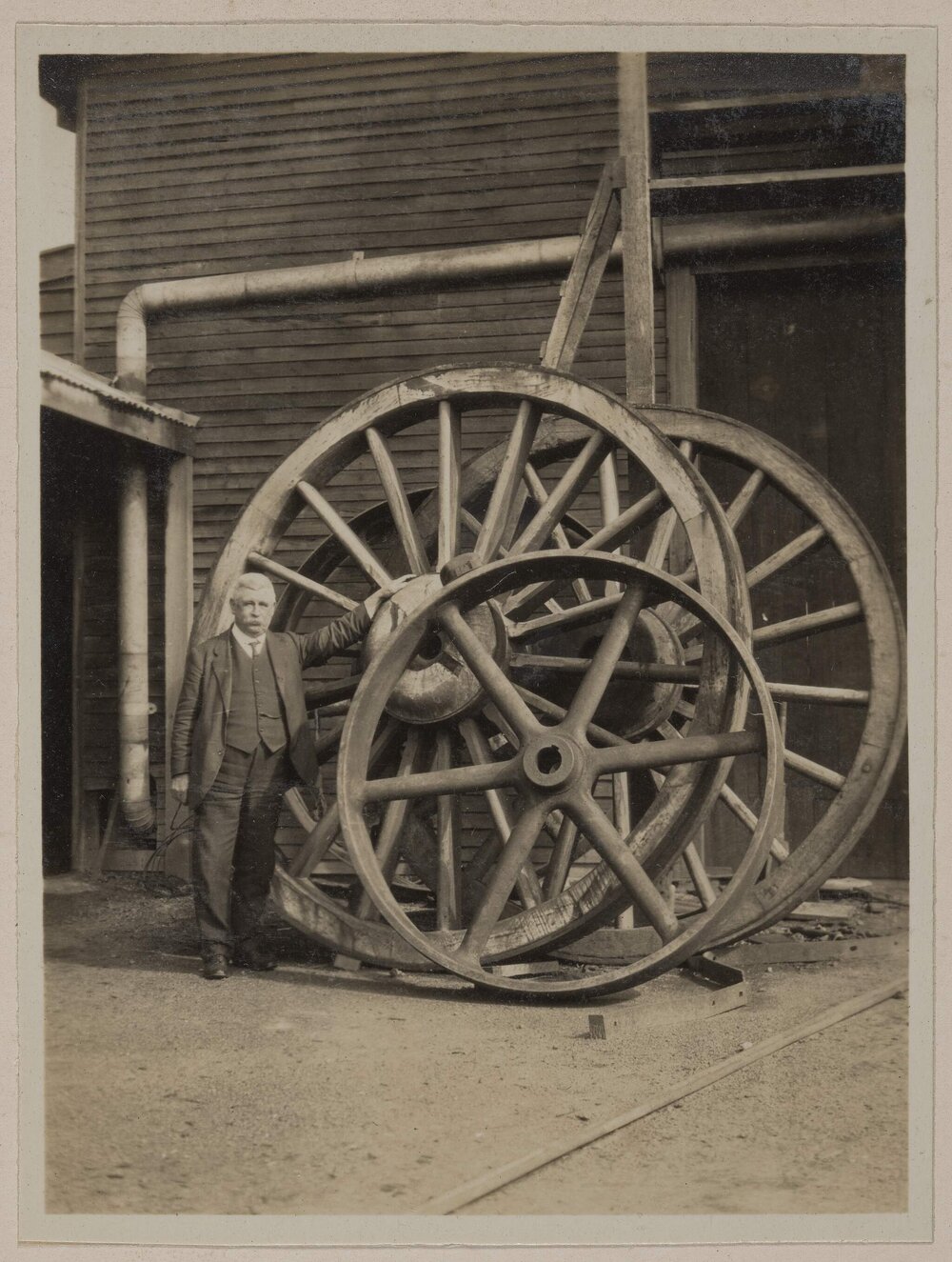 Brady and some wheels [Jarrahdale, Western Australia]