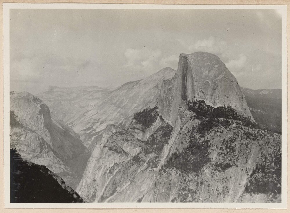 Half dome from Glacier Point, Yosemite Valley