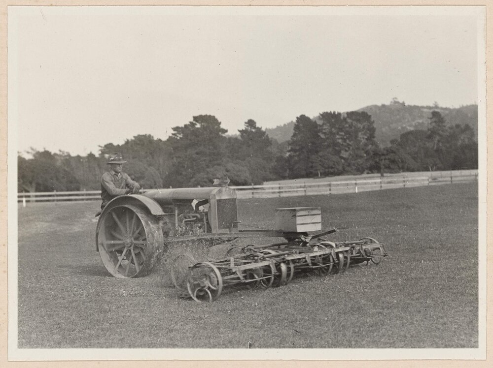 Grass cutter at Del Monte Links