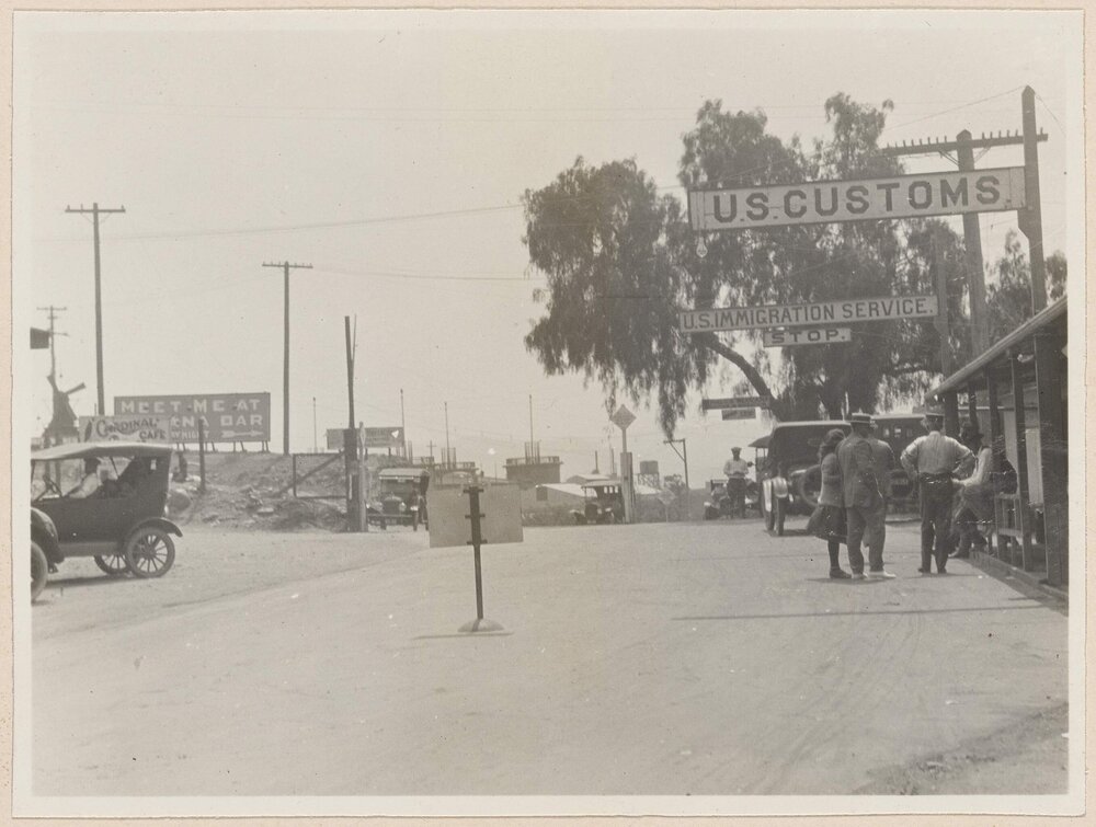 [The Mexican border]