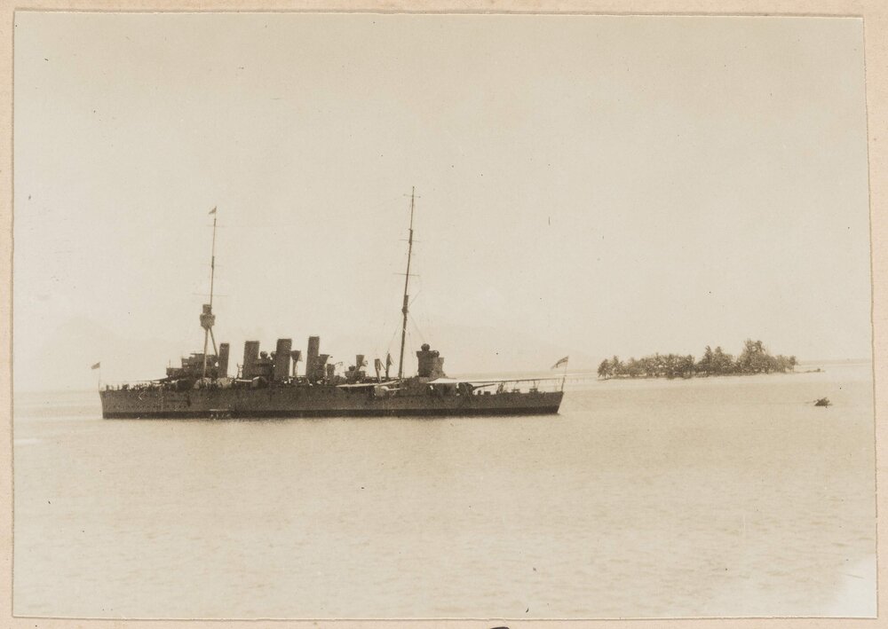 H.M.S. Chatham at Pepeete