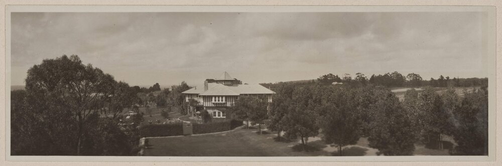 Panorama of Westerfield house and grounds