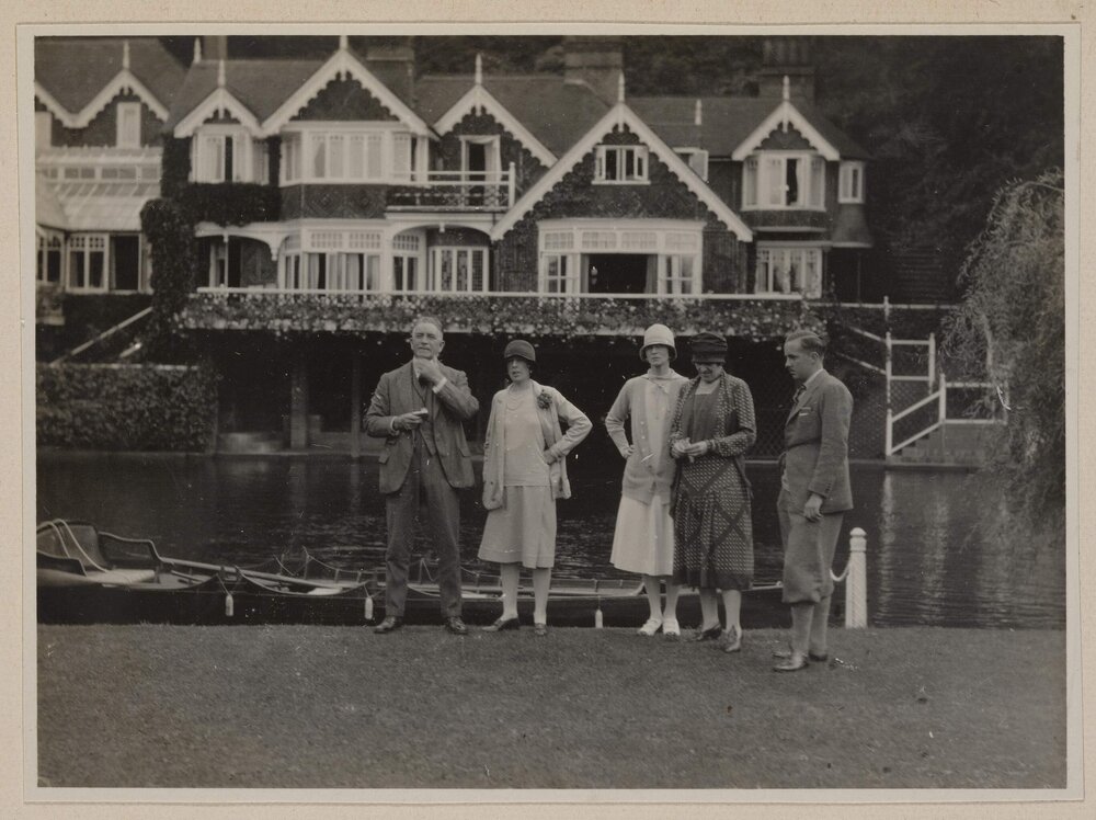 At 'The Islands' [Estate, Cookham]