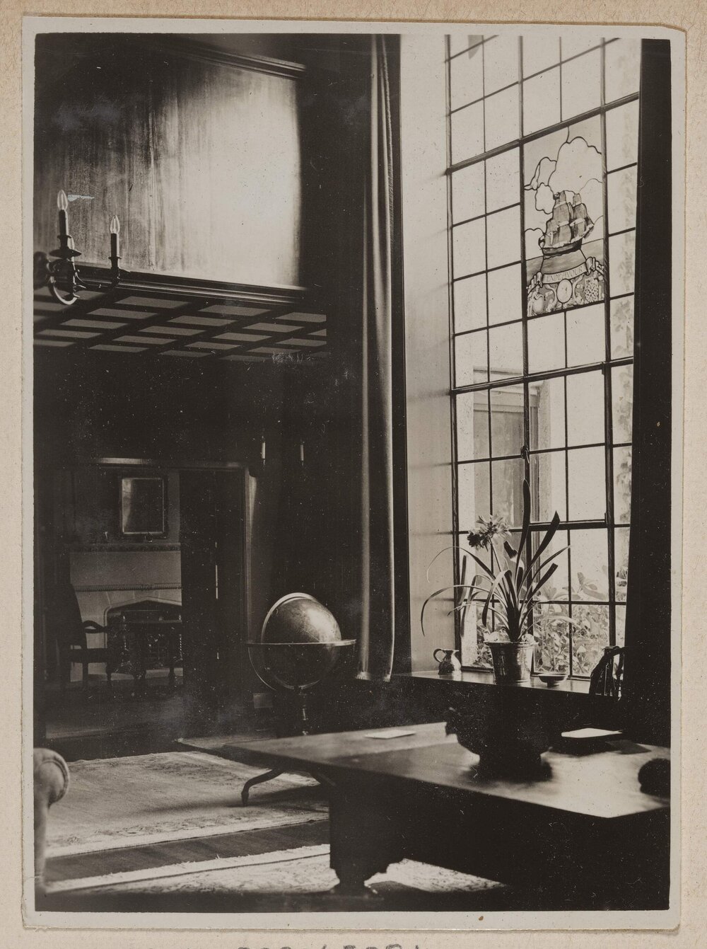 [Miegunyah 'The Endeavour' stained-glass window]