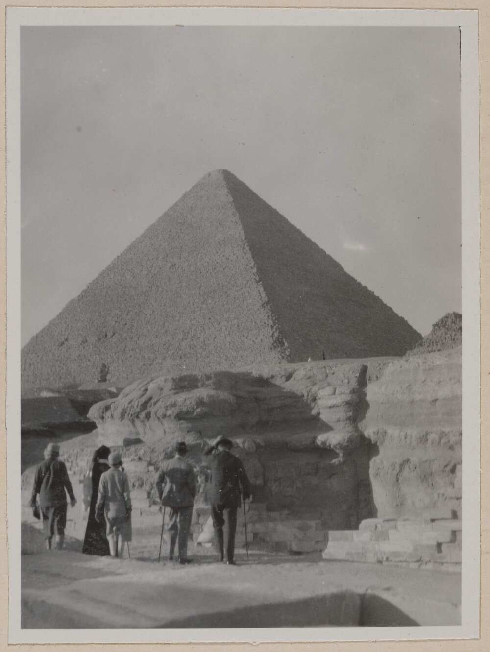 [Group viewing pyramid in Cairo, Egypt]