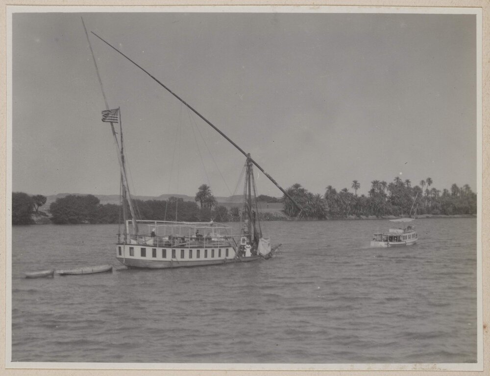 [Boats on river, Egypt]