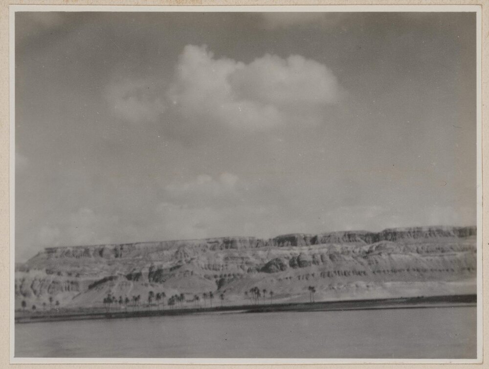 [Cliffs on the River Nile, Egypt]