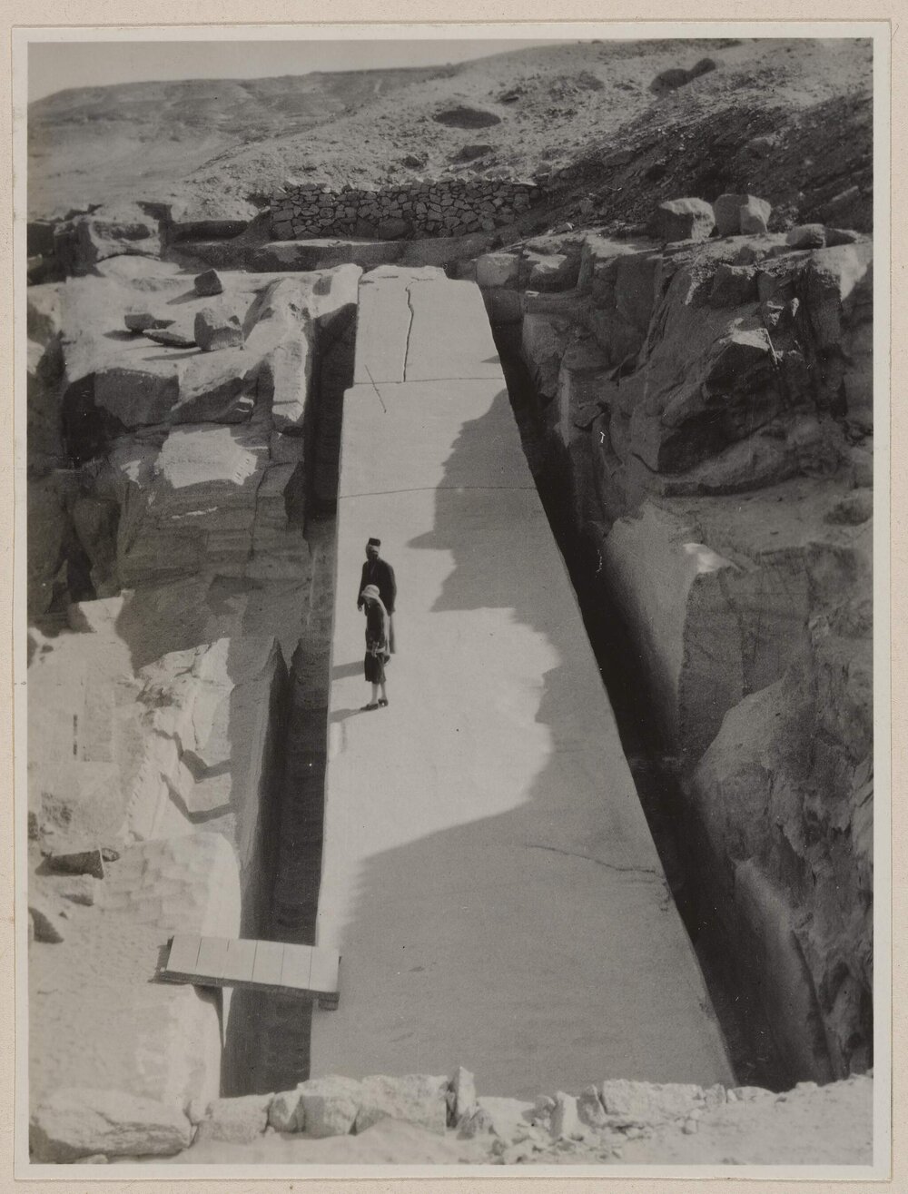 The unfinished obelisk at the Aswan quarries