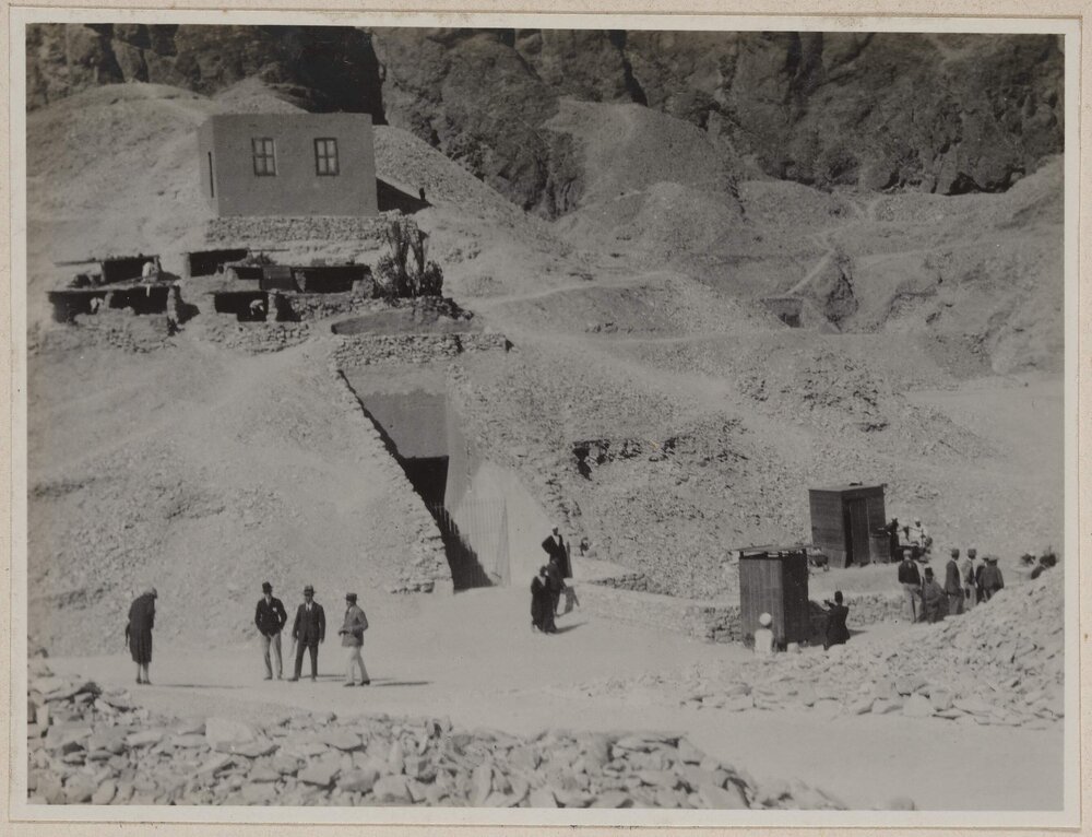 [Entrance to Tutankhamen's tomb, Valley of the Kings, Egypt]