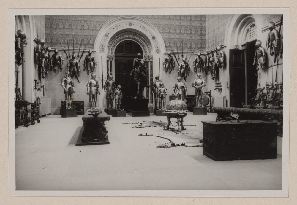 [Eastnor Castle interior, England]