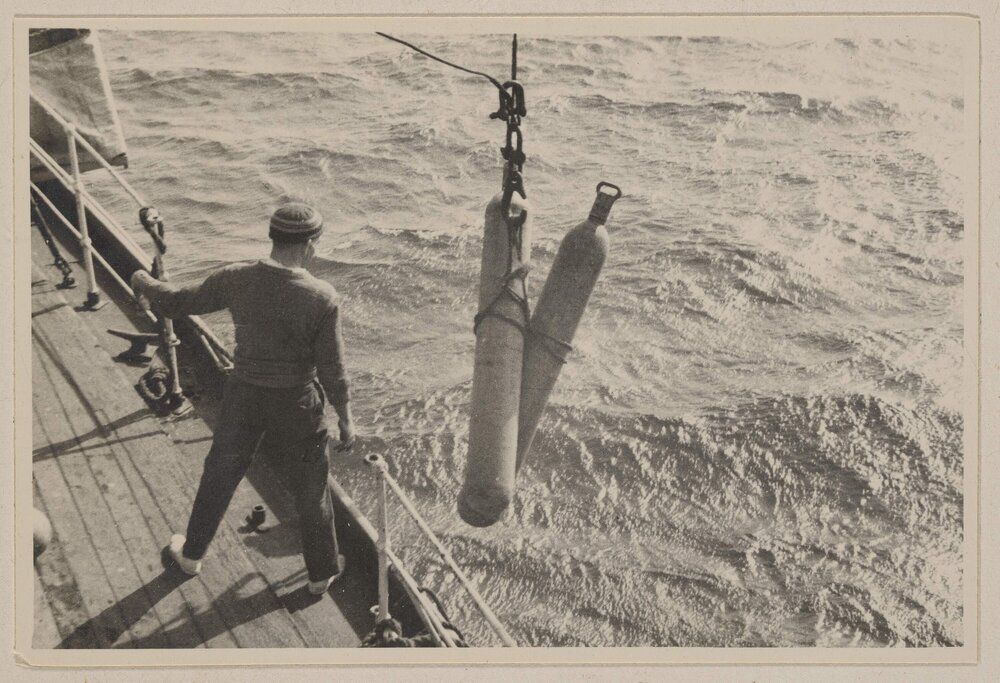 Loading stores at Gabo Island