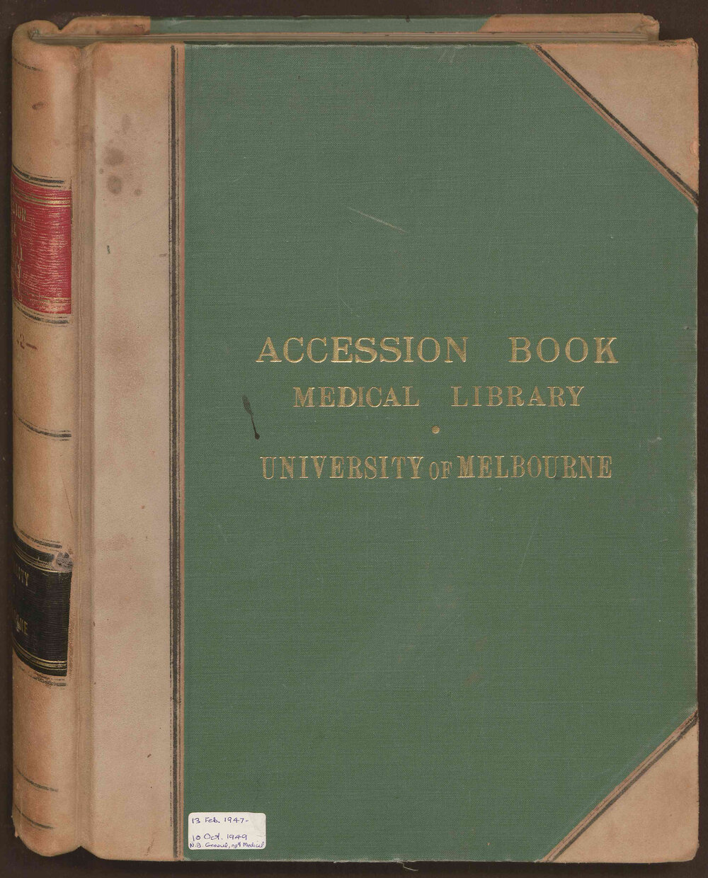 Accessions book