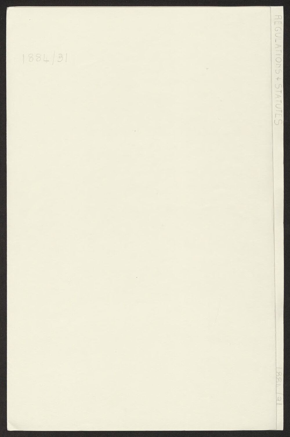 Regulations and Statutes