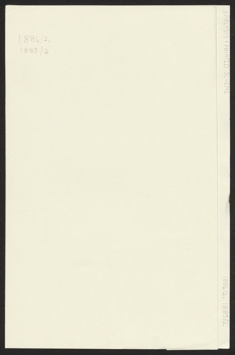 Analysis: Printed Scheme