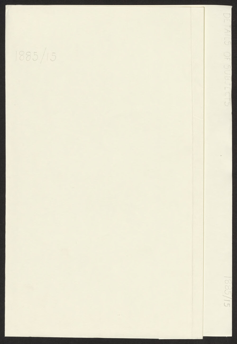 Details of Subjects
