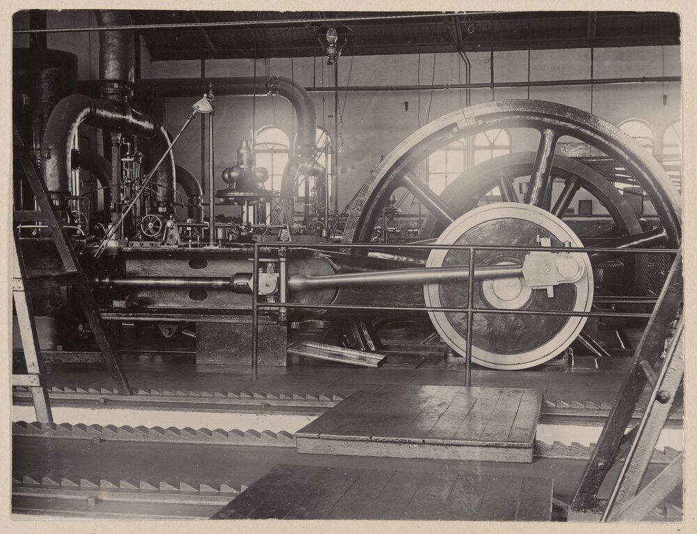 Closer view of one Engine