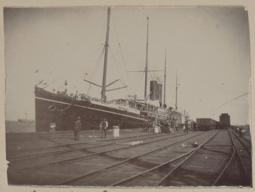 R.M.S. Oceana at Railway Pier, Port Melbourne