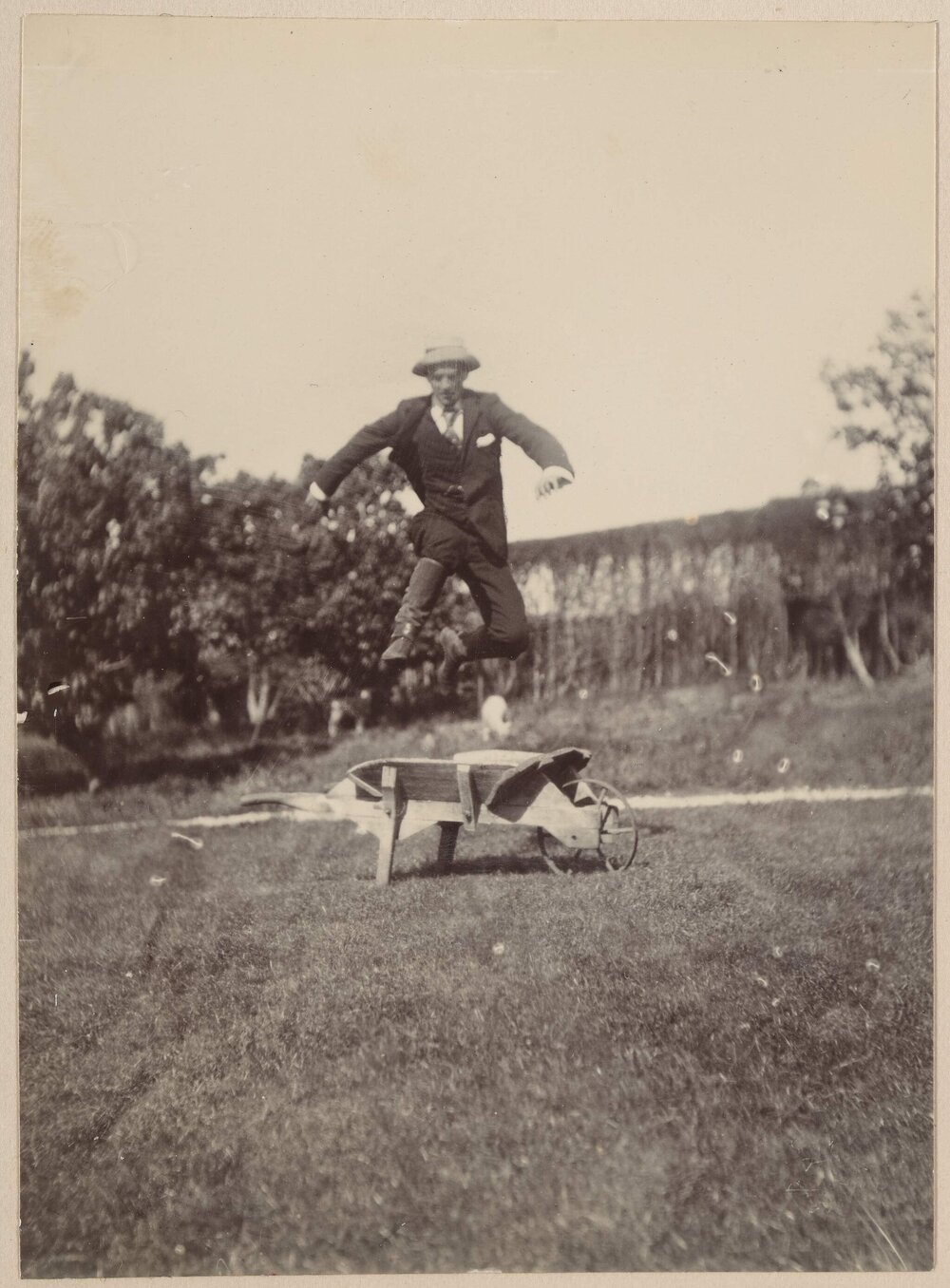 [Jumping over wheelbarrow], Coolart