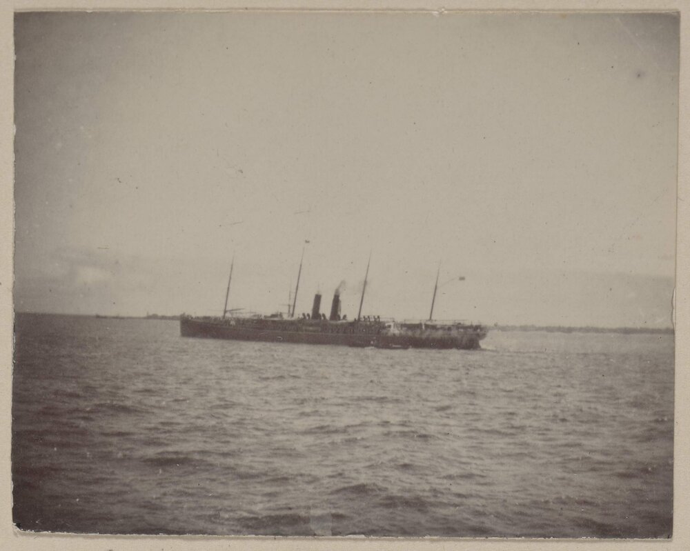 R.M.S. Oceana leaving