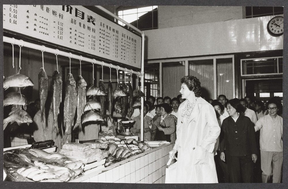 [Tamie Fraser at a market in China]