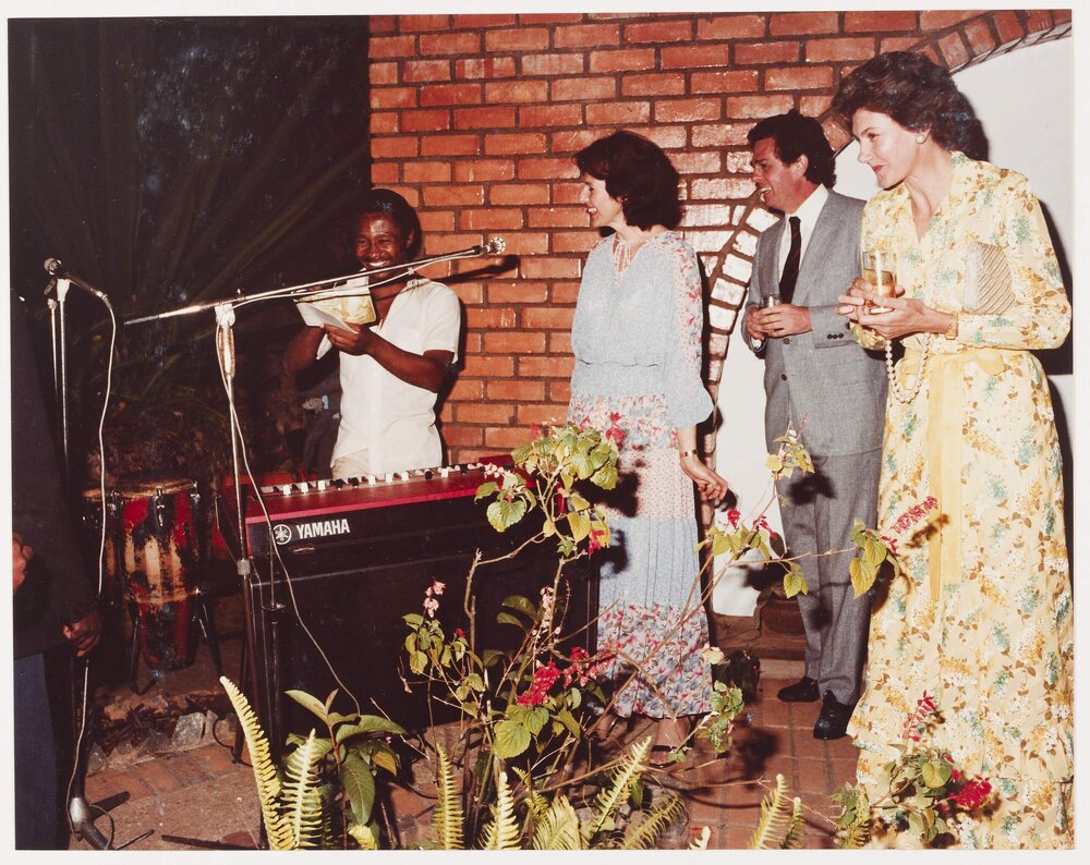 [Tamie Fraser and others during a visit to Lagos, Nigeria]