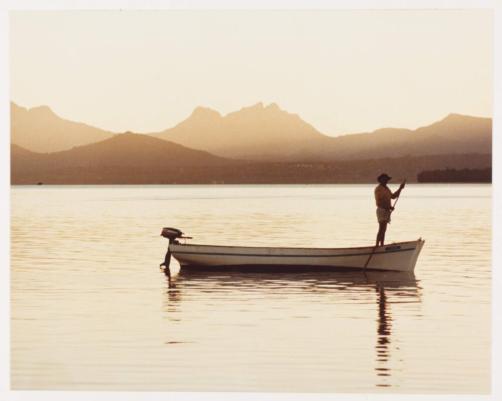 [Lake fishing scene during a visit by Malcolm Fraser to Zambia and Nigeria]
