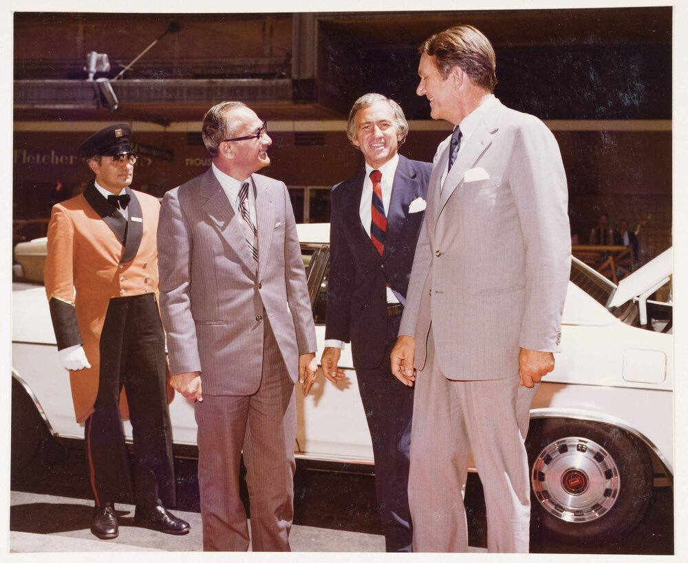 [Malcolm Fraser, Andrew Peacock and another man at the Commonwealth Heads of Government Regional meeting]