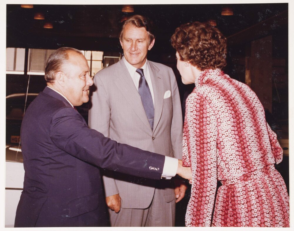 [Malcolm and Tamie Fraser and others during the Commonwealth Heads of Government Regional meeting]