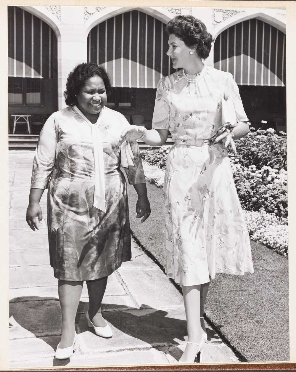 [Tamie Fraser and another at the Commonwealth Heads of Government Regional meeting]