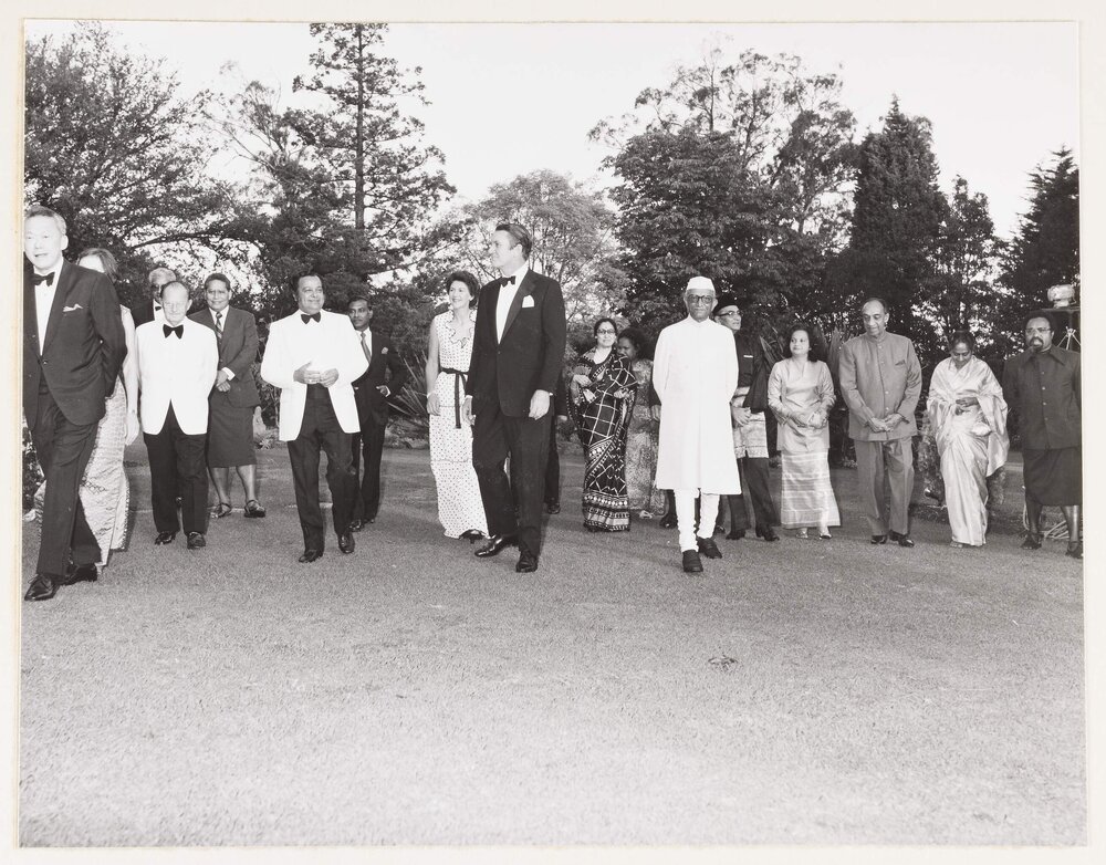 [Malcolm and Tamie Fraser and others during the Commonwealth Heads of Government Regional meeting]