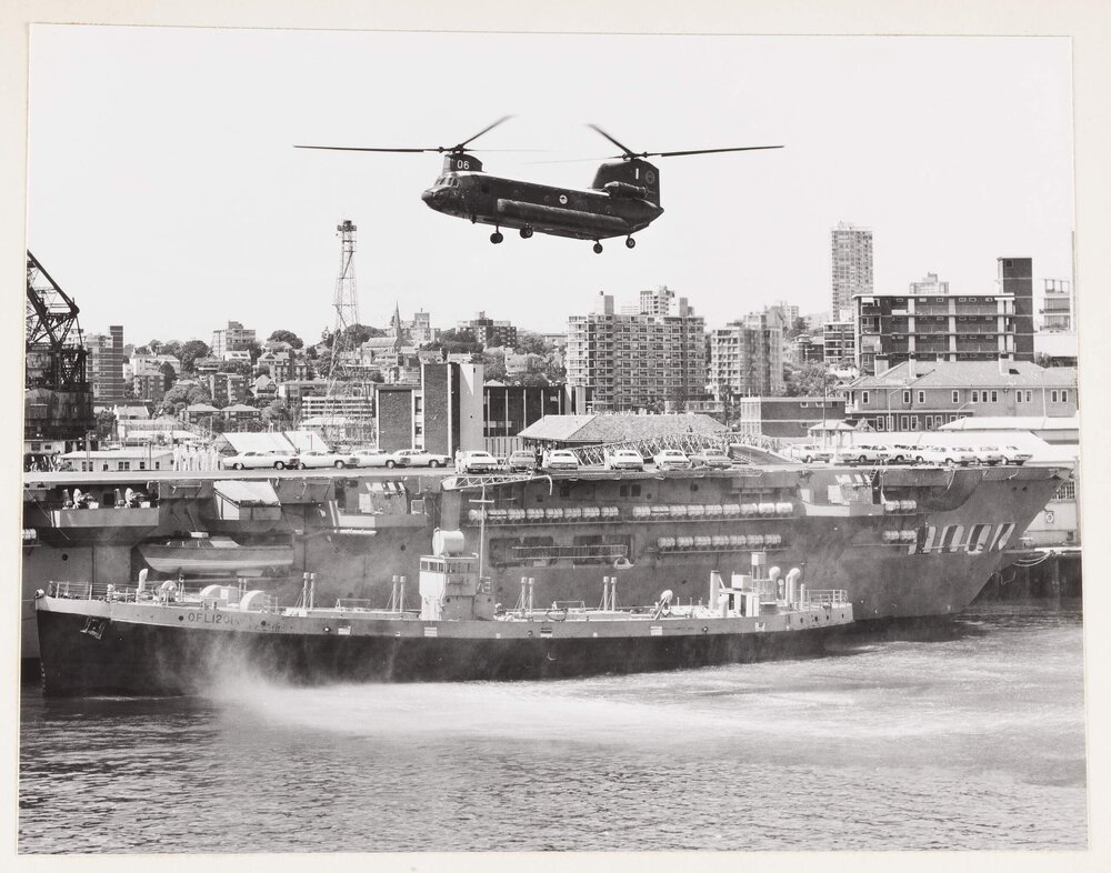 [Military helicopter during the Commonwealth Heads of Government Regional Meeting]