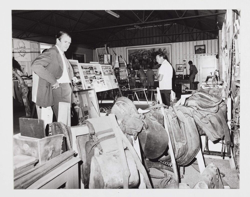 [Malcolm Fraser at a museum in the Northern Territory]