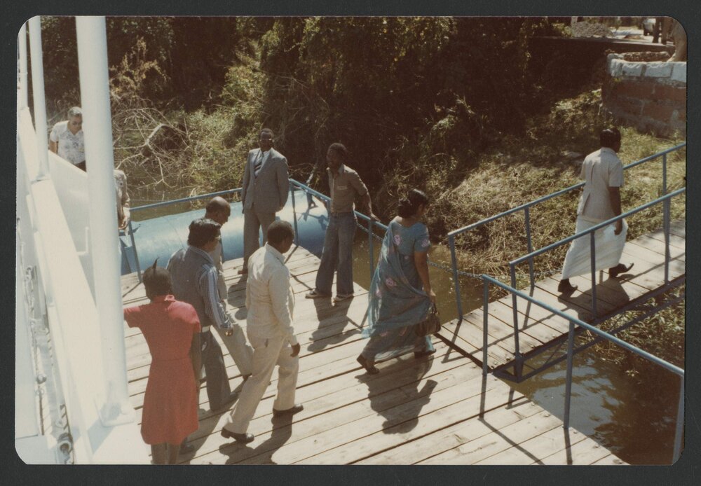 [Unidentified people photographed by Malcolm Fraser on a visit to Nigeria]