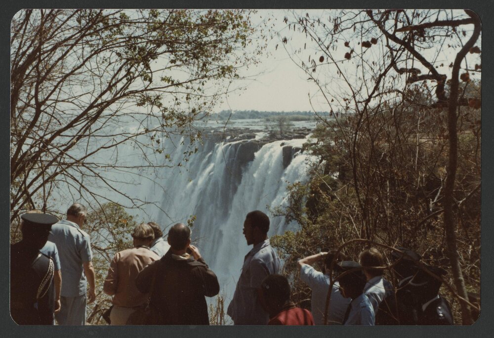 [Waterfalls photographed by Malcolm Fraser on a visit to Nigeria]