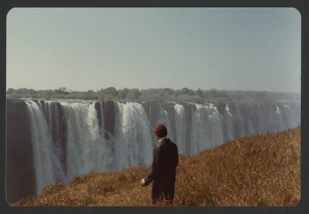 [Waterfalls photographed by Malcolm Fraser on a visit to Nigeria]