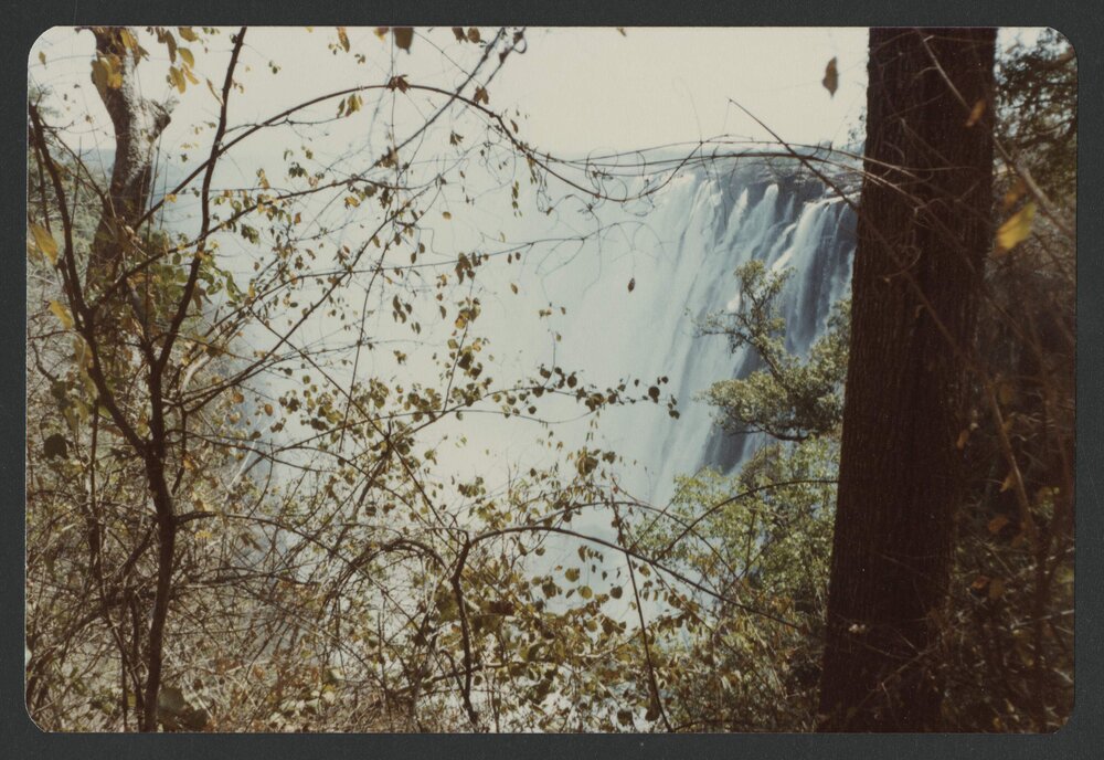 [Waterfalls photographed by Malcolm Fraser on a visit to Nigeria]