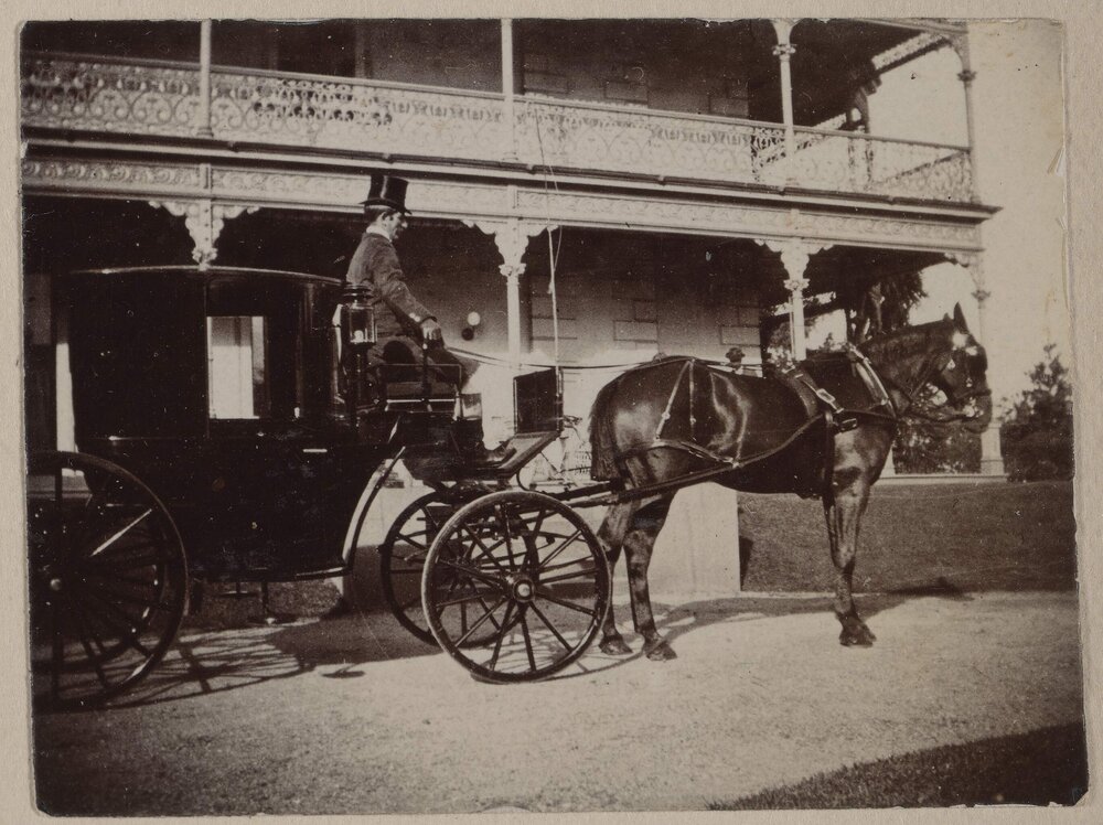 [Horse-drawn carriage]