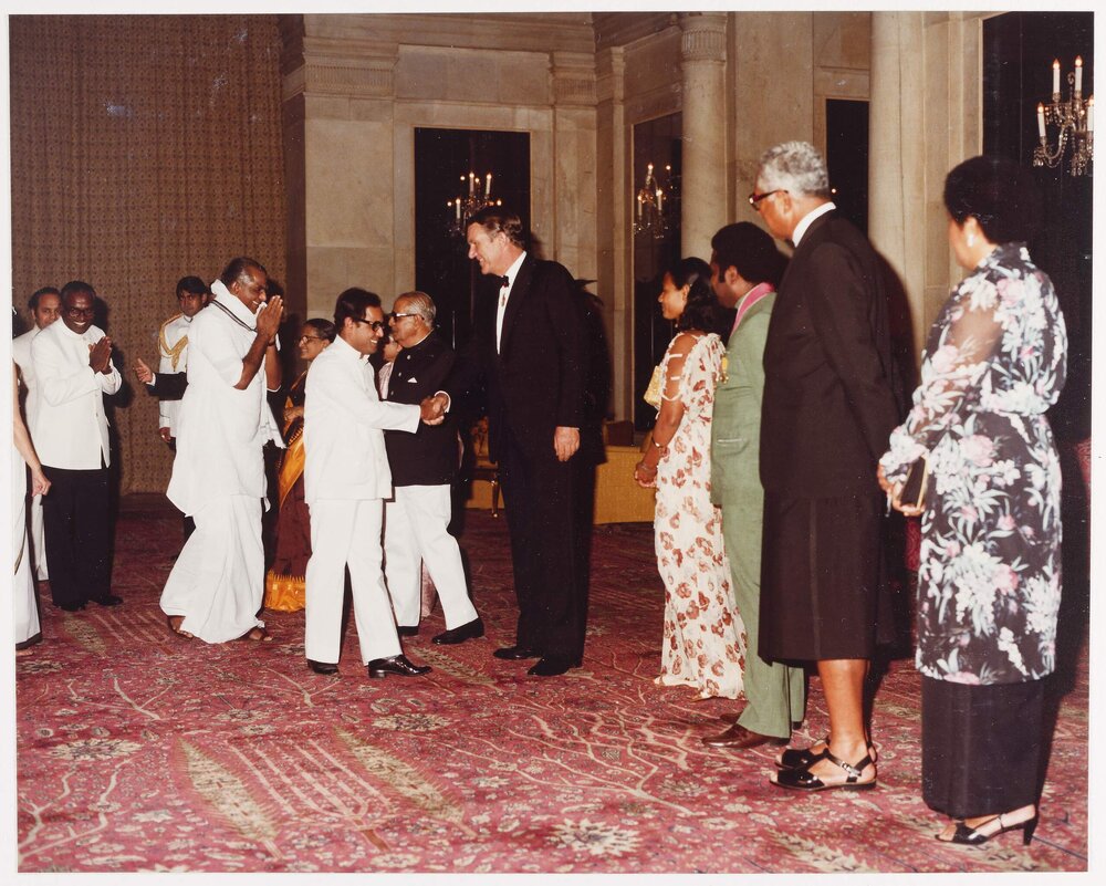 [Malcolm Fraser and others at the Commonwealth Heads of Government Regional Meeting]