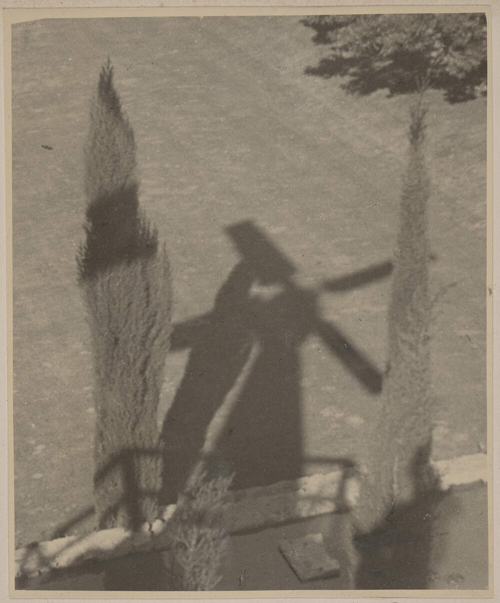 [Windmill shadow at Barnoolut homestead near Casterton, Victoria]