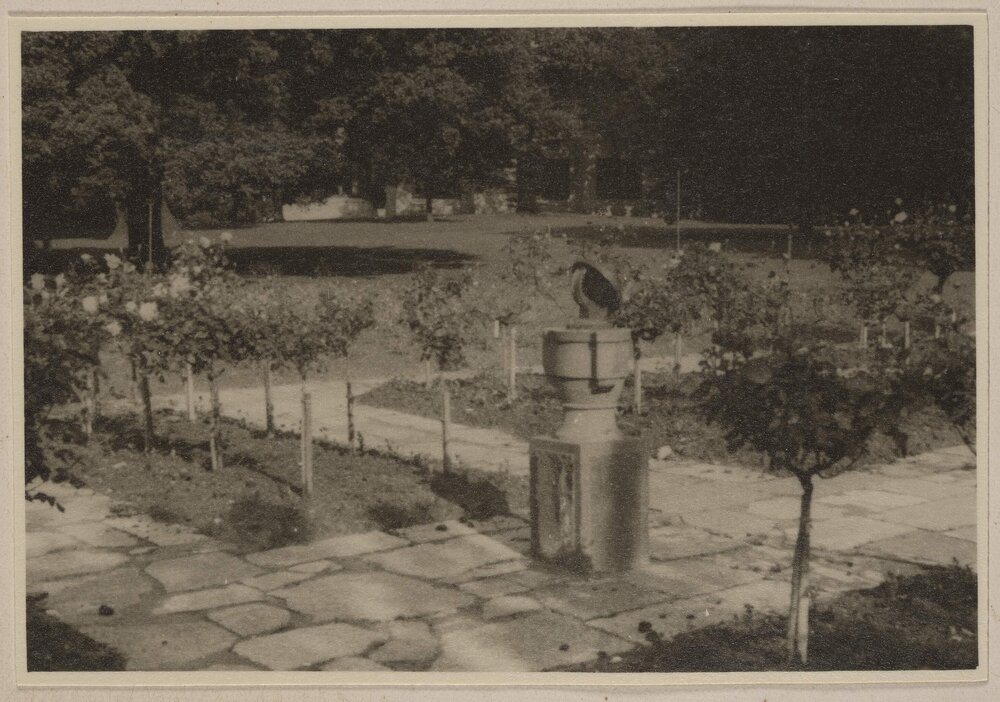 [Miegunyah rose garden and sun dial]