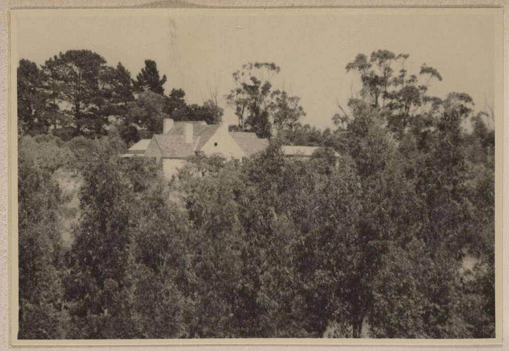 [View of house over bushland]