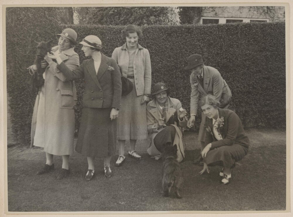 Mrs Greenlees, Jessie Anderson, Phyllis Wade, Mrs Walker, Mrs Hodson and Pam Barton, Westerfield