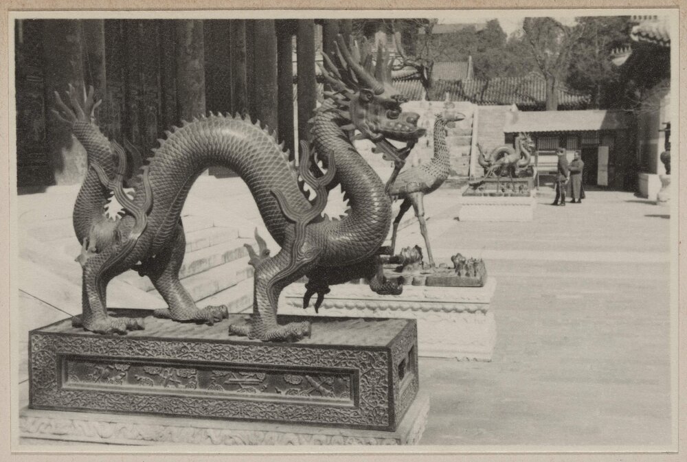 [Dragon statue,] Summer Palace Peiping [China]