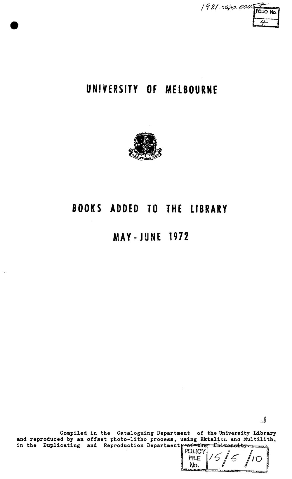 Books  added to the Library May-June