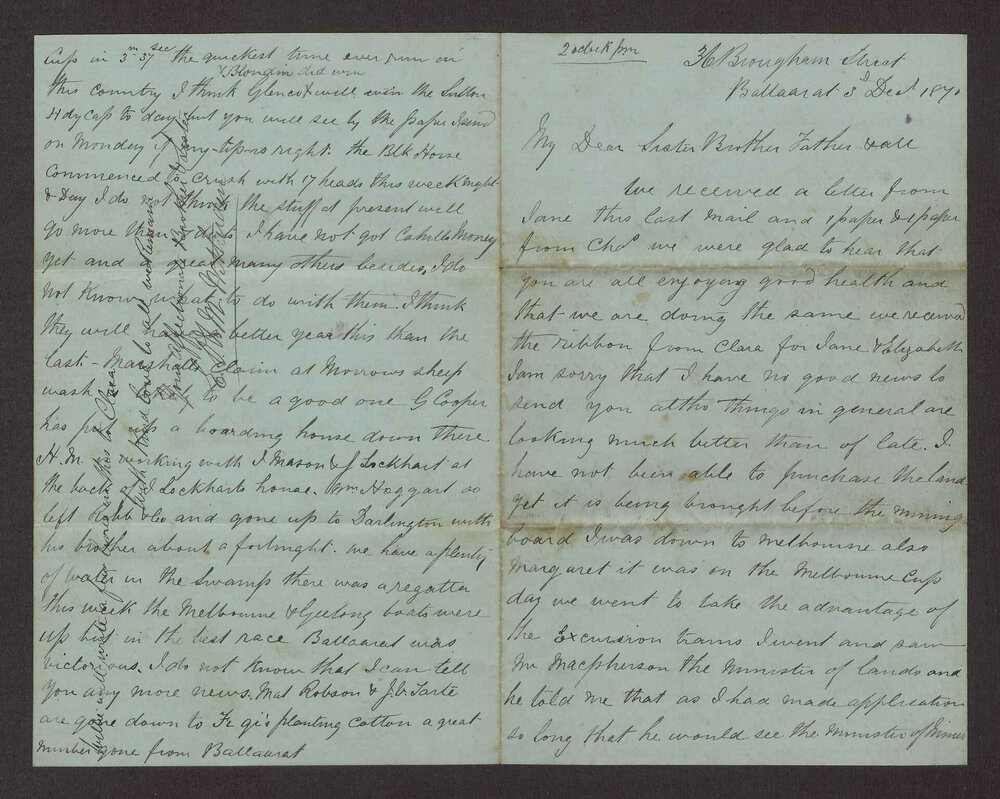 [Letters between Charles Foreman and his family in Britain, 36 of 83]