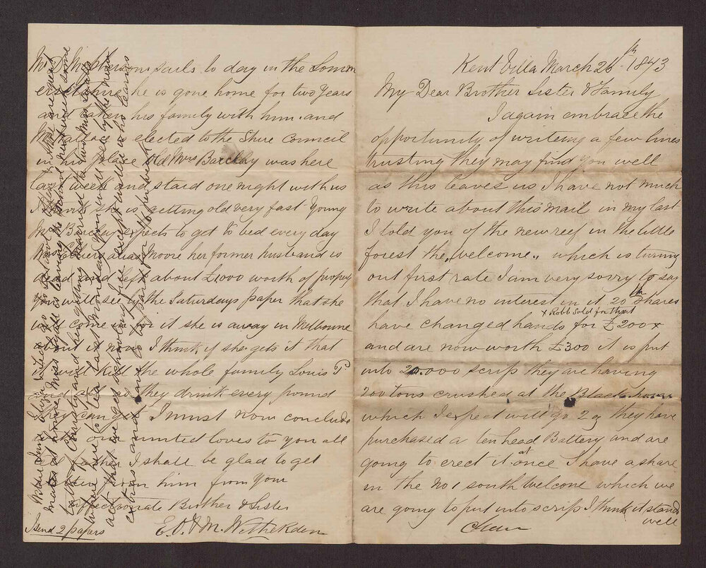 [Letters between Charles Foreman and his family in Britain, 45 of 83]