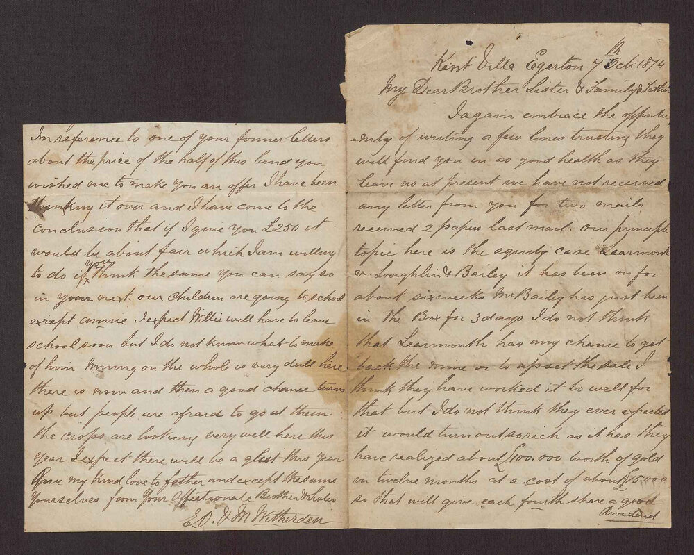 [Letters between Charles Foreman and his family in Britain, 49 of 83]