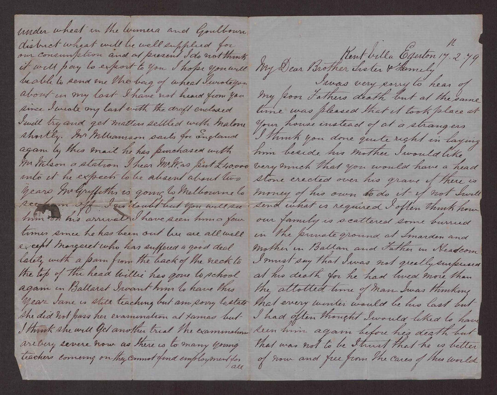 [Letters between Charles Foreman and his family in Britain, 56 of 83]
