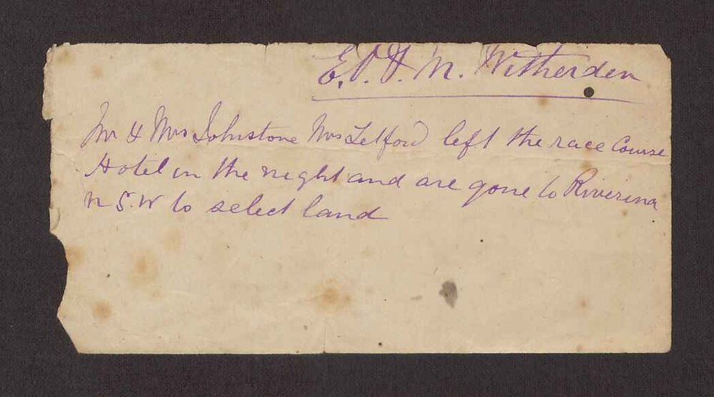 [Letters between Charles Foreman and his family in Britain, 60 of 83]